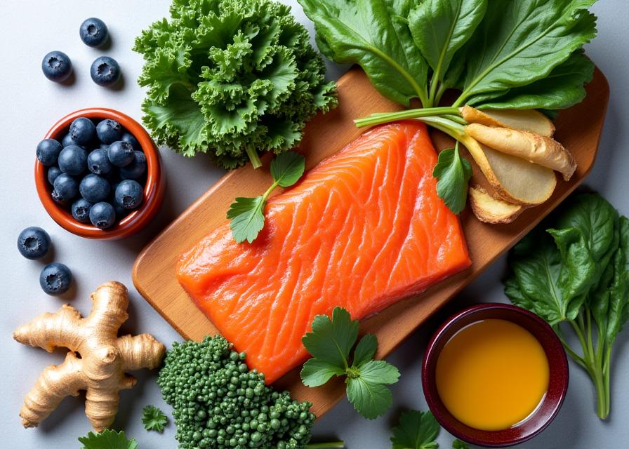 Alimentos antiinflamatorios para dietas saludables